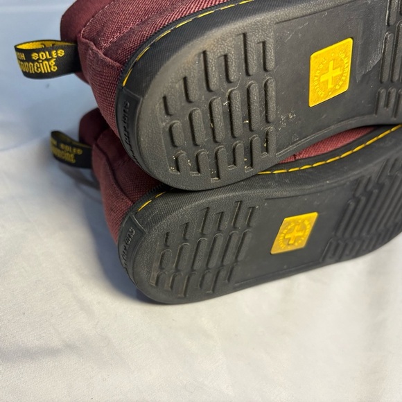 Dr. Martens Maegley Canvas High Top Sneakers Lace Up Side Zip Cherry Red Women 6 - Picture 10 of 10